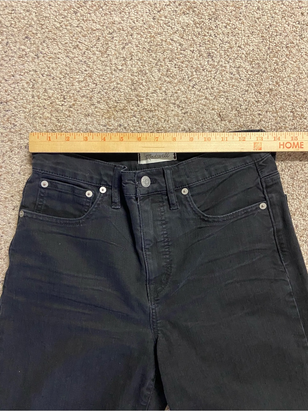Madewell Jeans Women Size 28 Black Slim Wide-Leg Crop Cropped Denim - Picture 4 of 7